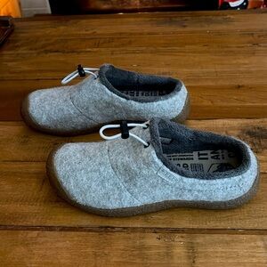Keen Howser III
Gray Wool Clogs, size 6.5